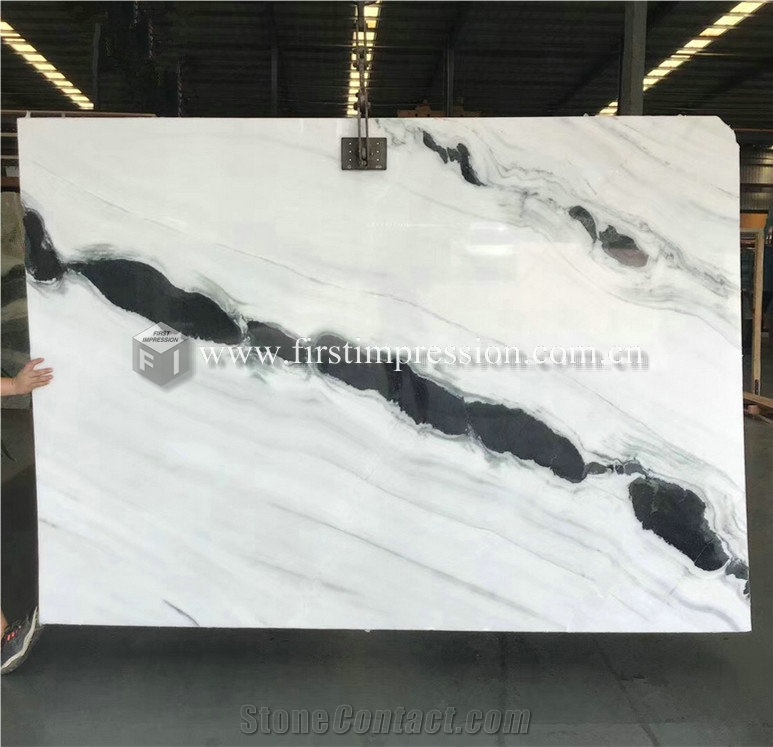Famous China Panda White Marble Slabs,Tiles