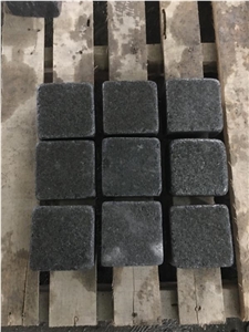 G684 Tumbled Cobblestone Black Basalt Cobblestone