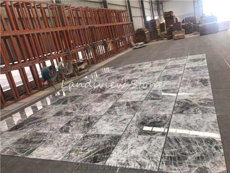 Ice Grey Marble Tiles Slabs Wall Floor Kitchen