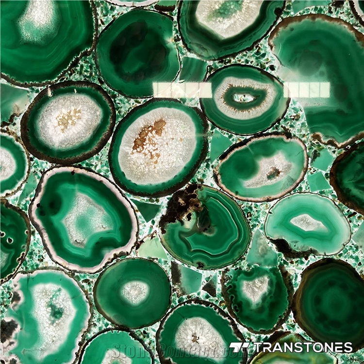 Hot Selling Green Natural Agate Ceiling