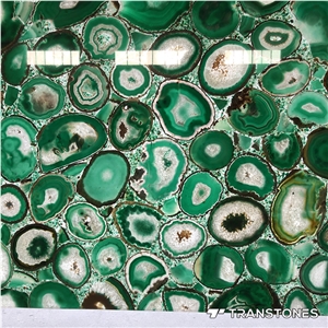 Hot Selling Green Natural Agate Ceiling