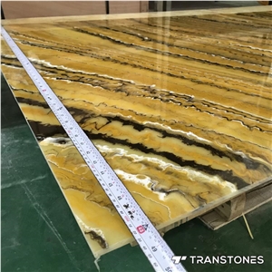 New Polished Artificial Onyx Kitchen Wall Panel