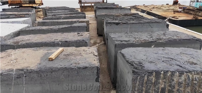China Nero Marquina Marble Blocks Black Rocks