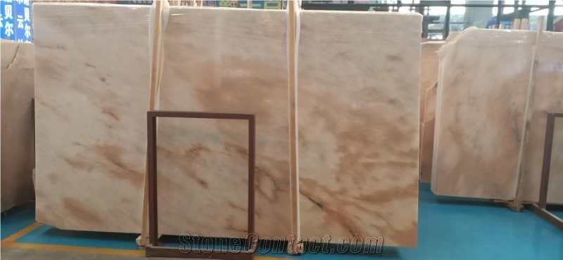 China Pink Sunset Marble Slab Sunset Red Marble