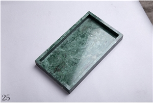 Green Marble Kitchen Storage Boxes Hotel Plate