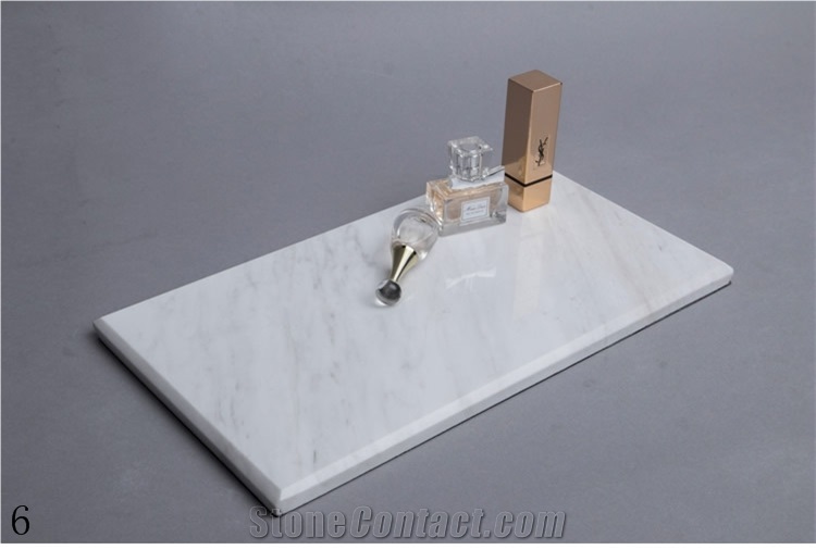 Natural Marble Storage Panels Crafts Bathroom Set