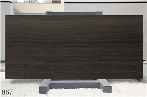 Obama Serpeggiante Brown Wood Vein Marble Slabs