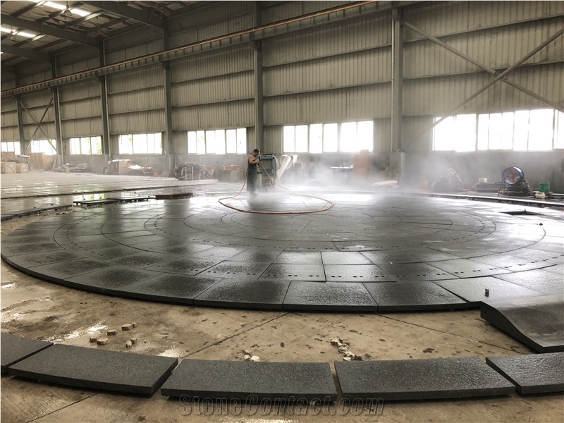 Angola Black Water Jet Finished for Flooring Tile