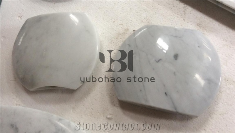 Polished Bianco Carrara Marble Bathroom