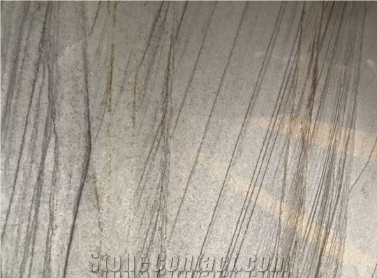 Piano Grey Quartize Slabs Polished Surface
