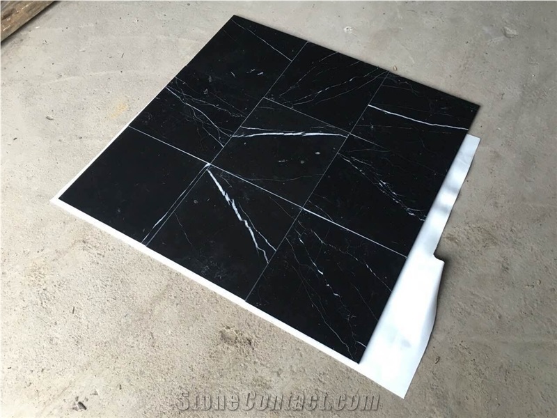 Black Marble Nero Marquina Marble Slab Tile