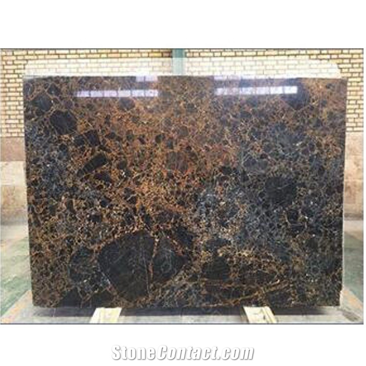 Black Emperador Dark Gold Marble Tiles & Slabs