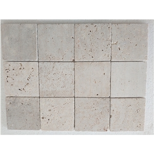 Outdoor Beige Color Tumbled Travertine Pavers