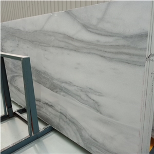 Polished Branco Kyknos Marble Slabs