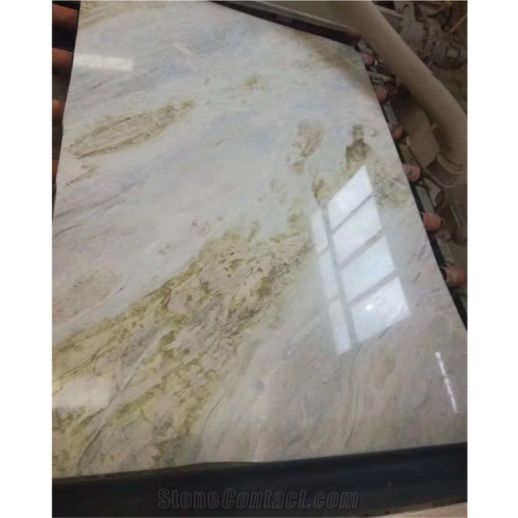 Polished Changbai Blue Jade Marble for Decoration