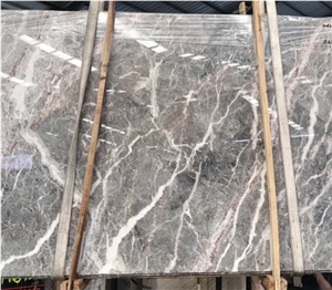 Polished Fior Di Pesco Marble Tiles Floor Covering