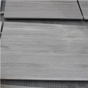 Polished Greek White Wood Grain Marble Tiles