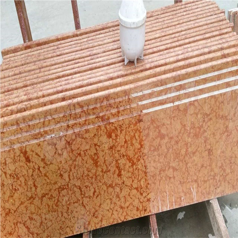 Polished Red Asiago Marble Tiles