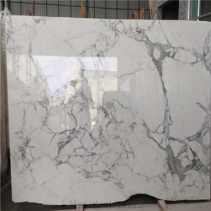 Polished Vigaria White Marble Countertop
