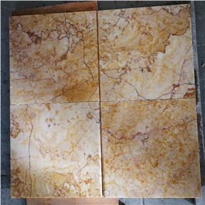 Polished Yellow Valencia Marble Tiles