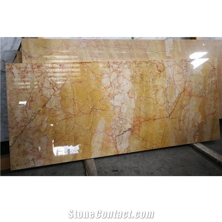 Polished Yellow Valencia Marble Tiles