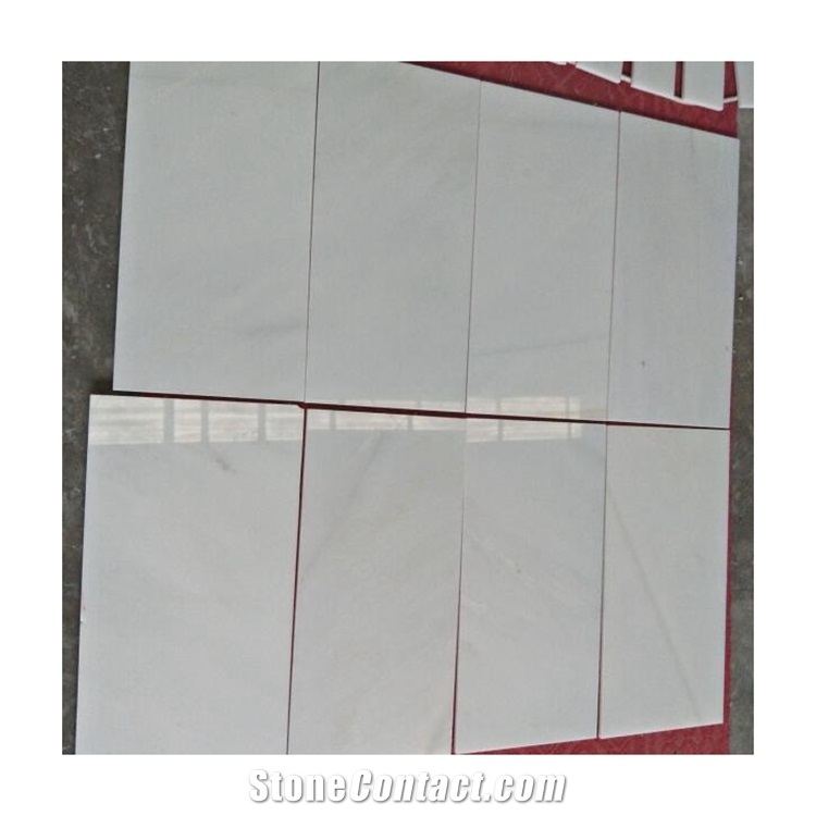 Pure White Jade Marble Cut to Size Tiles for Floor