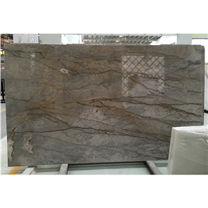 Silver River Grey Marble Slabs for Flooring Tiles
