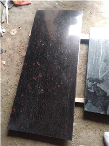 Ruby Pearl Granite Slabs, Sri Lanka Black Granite