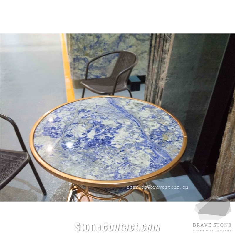 Bolivia Blue Marble Table Top