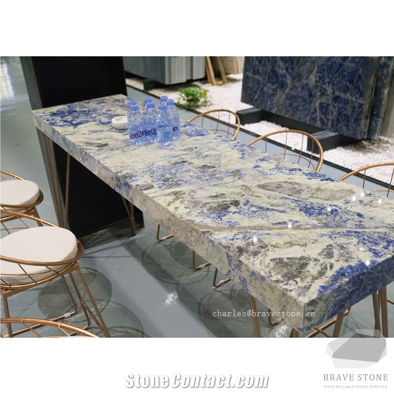 Bolivia Blue Marble Table Top