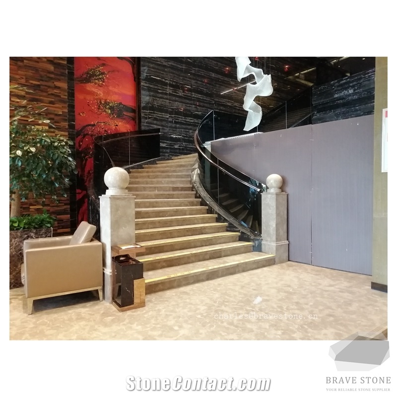 Persian Gray Marble Stair Step Stone