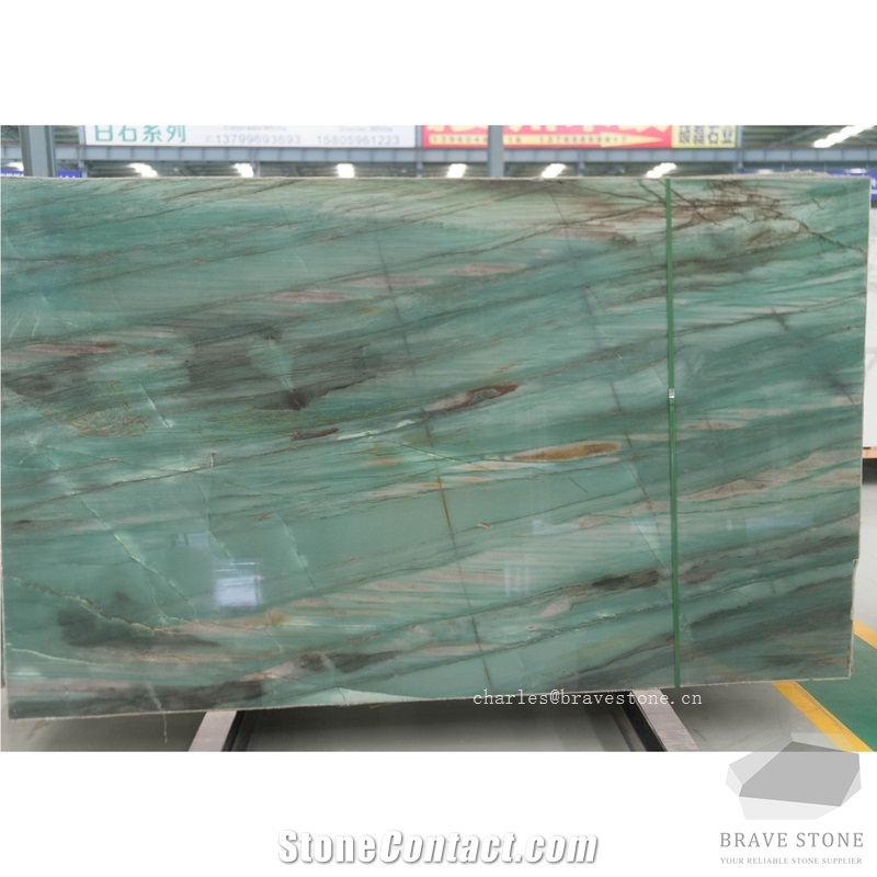 Royal Imperial Green Quartzite Slabs for Countertop from China ...
