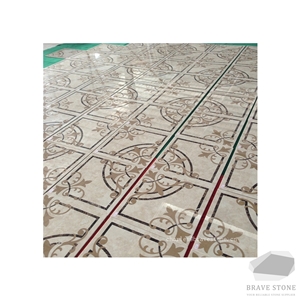 Water Jet Marble Decorative Medallions