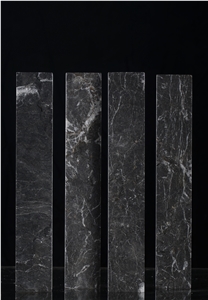 Black and White Marble Split Face Stone Wall Cladding Panel