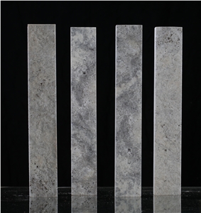 Silver Travertine Split Face Natural Stone Veneer Wall Panel
