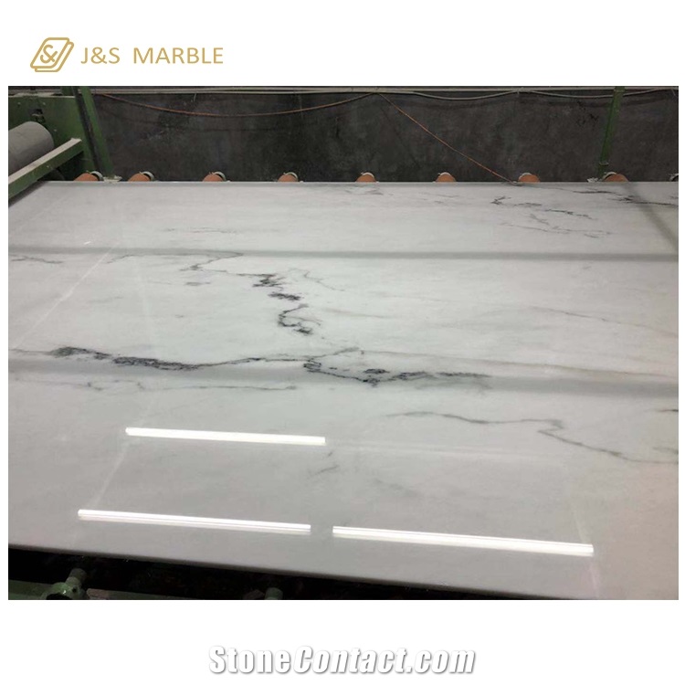 China Export Lincoln White Marble Tile
