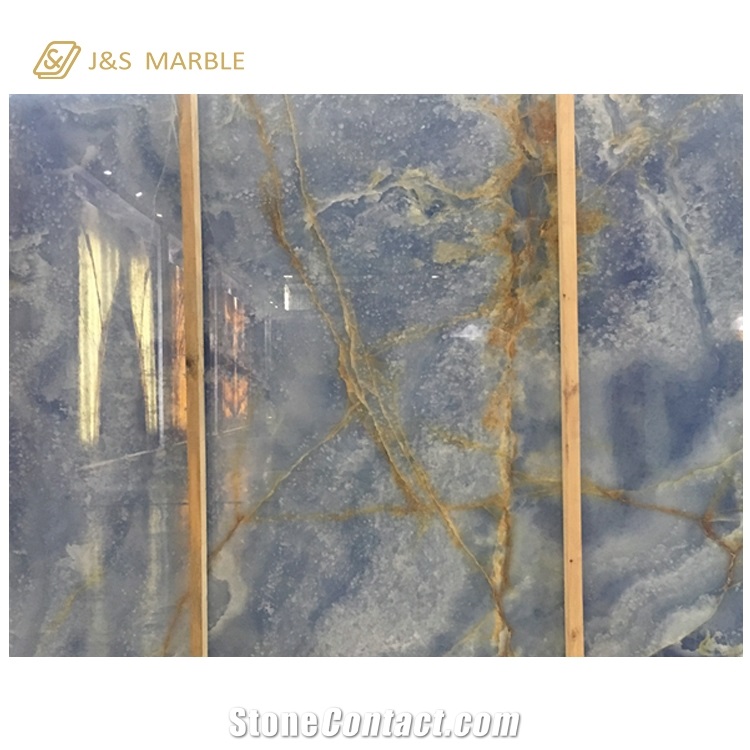 Chinese Blue Purple Onyx Slabs for Interior