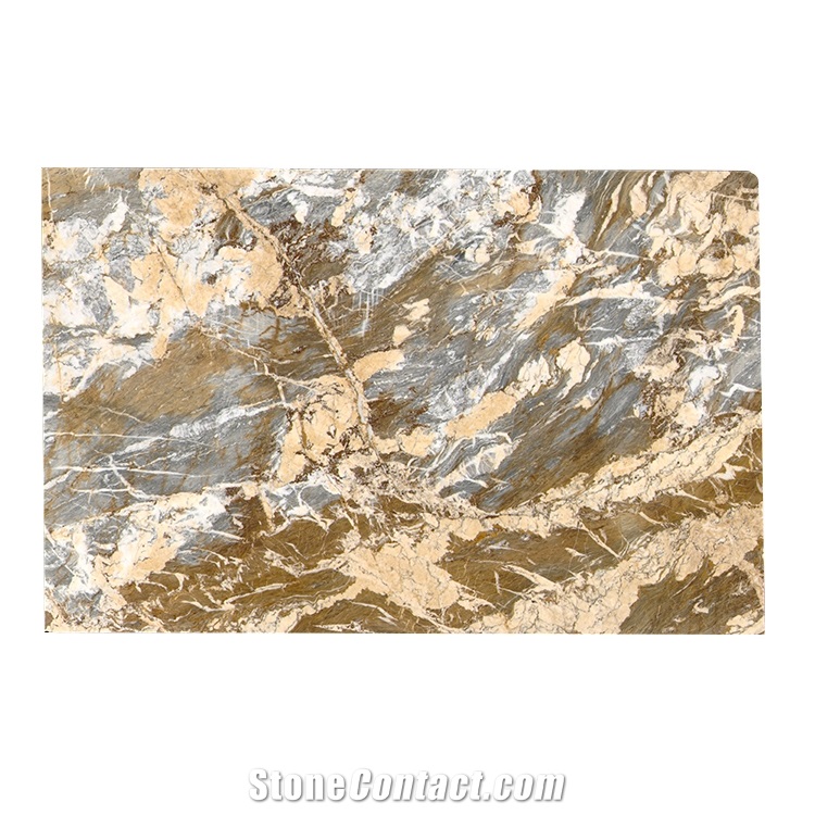 Natural Stone Gold Vein Marble Stone Siena Gold
