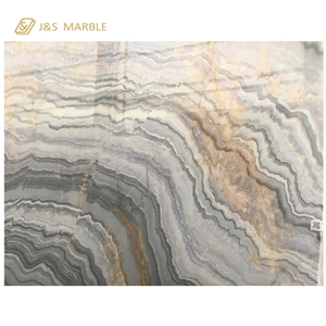 Yinxun Palissandro White Marble Slabs Wave Veins