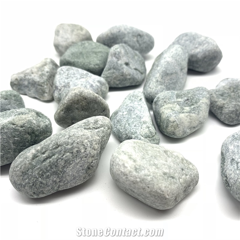 Snow White Natural Pebbles Gravel Stone 10-30mm
