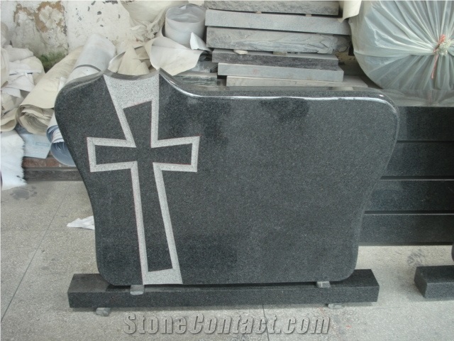Estonia Style Granite Monument Tombstone Headstone