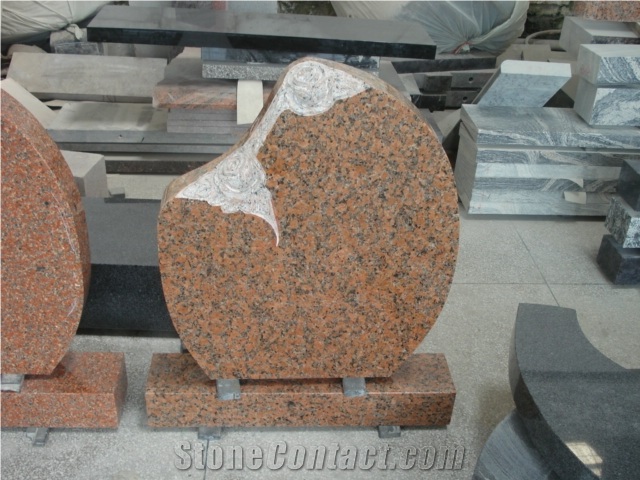 Estonia Style Granite Monument Tombstone Headstone