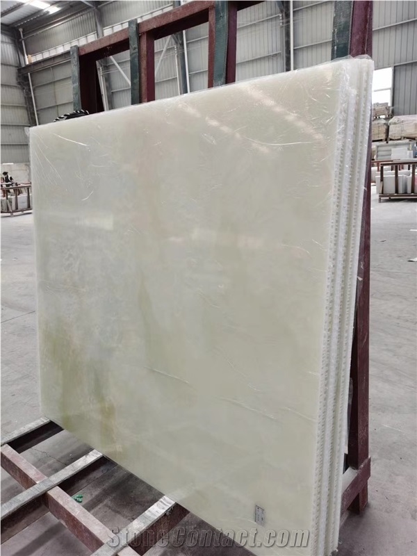 Aluminum Honeycomb Backed Onyx Natural Stone Honeycomb Panels