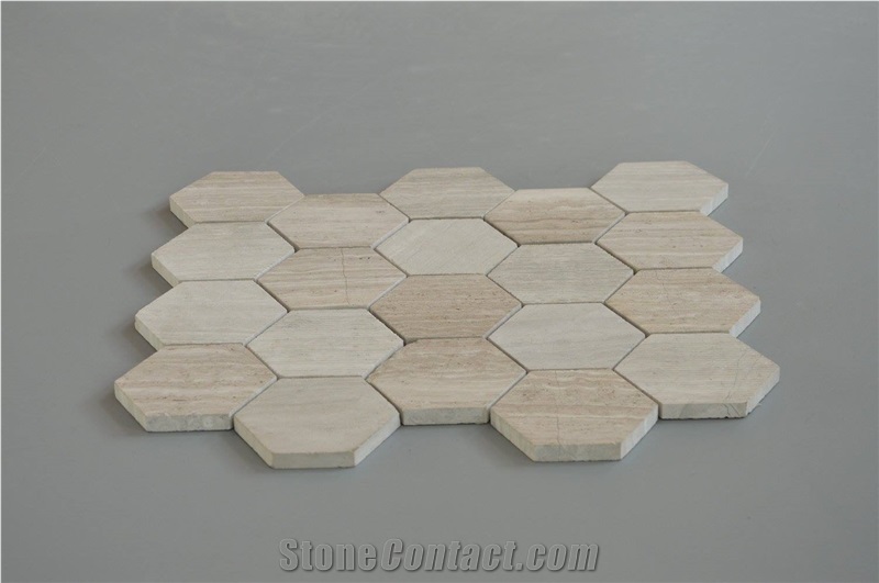 Beige Marble Stone Mosaic Tile