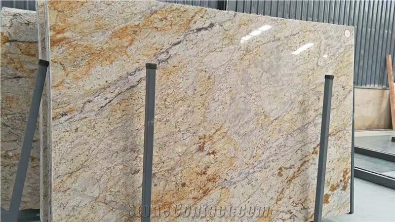 Gold Crystal Granite Slab for Sale