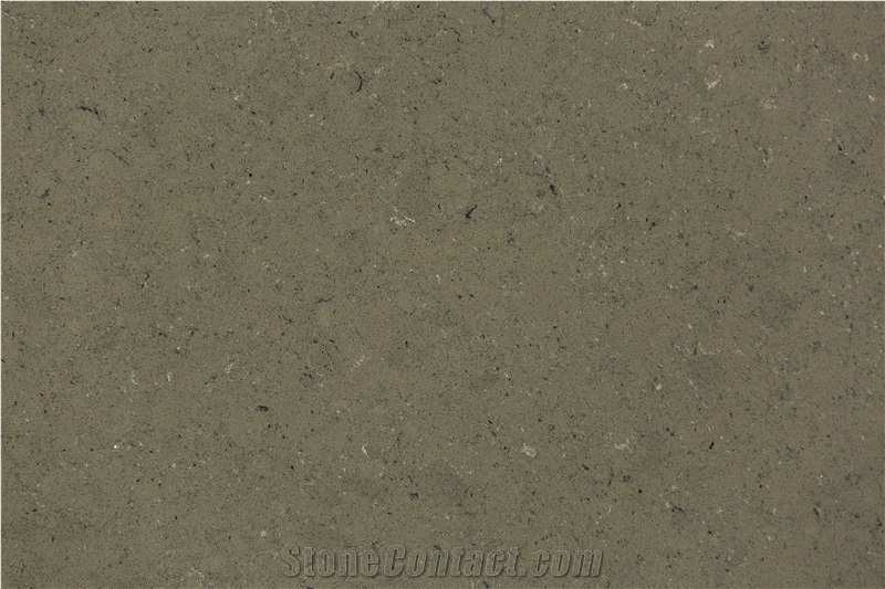 Brown-Grey Color Quartz Stone Slab
