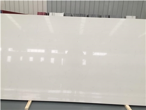 Crystal White Polished Engineered Quartz Slabs