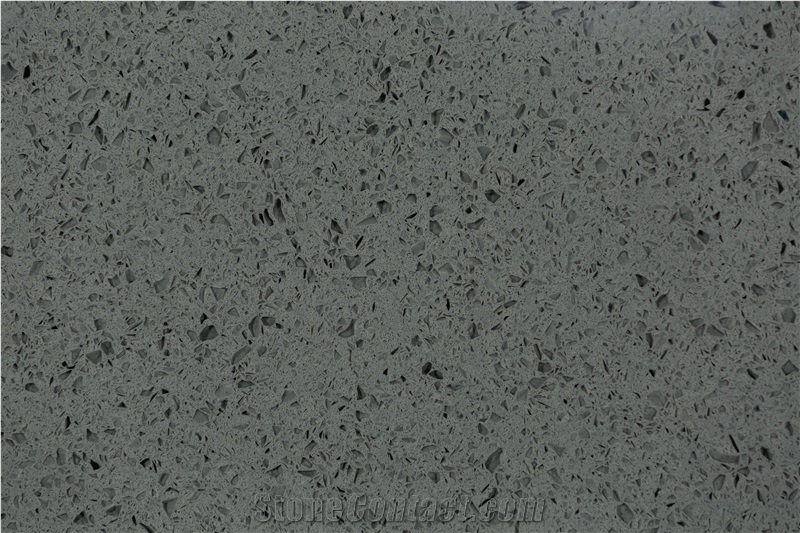 Dark Grey Quartz Stone Slab