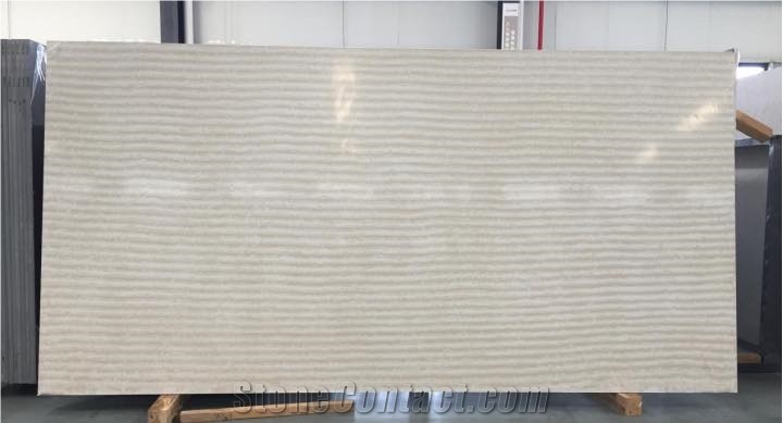 New Pattern- Wood Grain Board Quartz Slabs