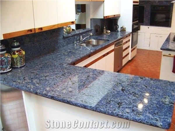 Polished Quartz Stone Kitchen Countertop